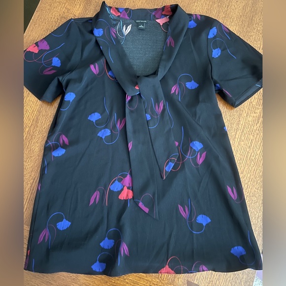 Ann Taylor Tie Neck Blouse - Picture 1 of 6